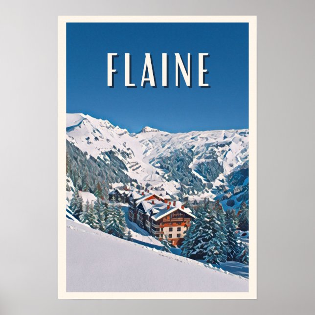 Affiche Flaine Station de ski (Devant)