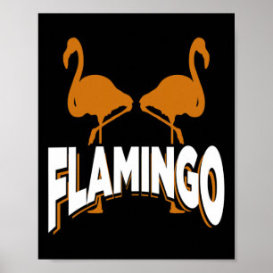 Affiche Flamant I Oiseau Ornithologie Troupeau Plage Natur