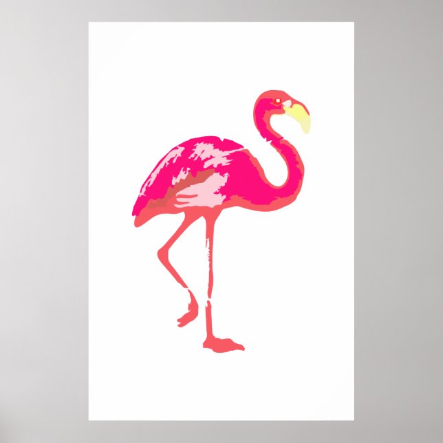Affiche Flamant rose (Devant)