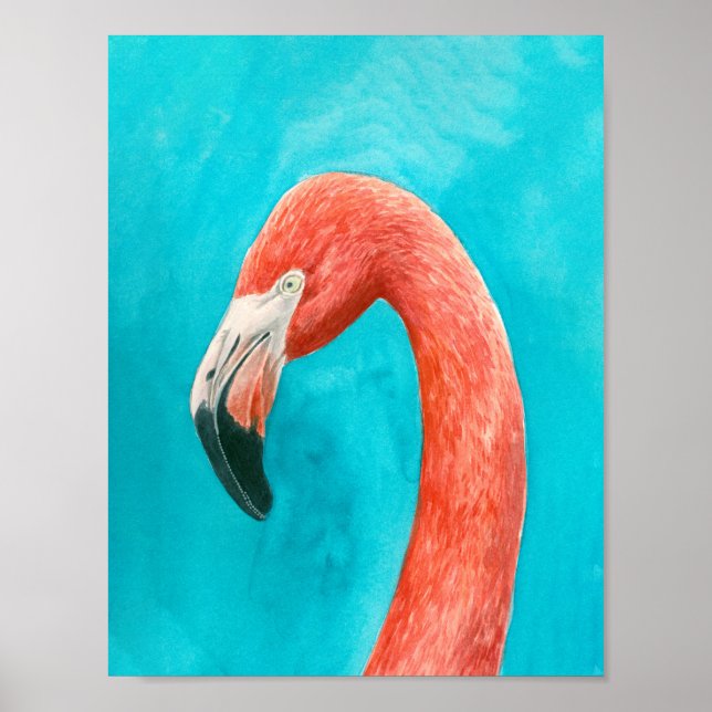 Affiche Flamant rose (Devant)