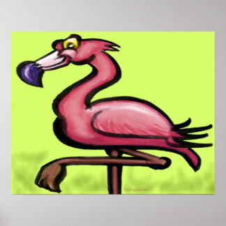 Affiche Flamant rose