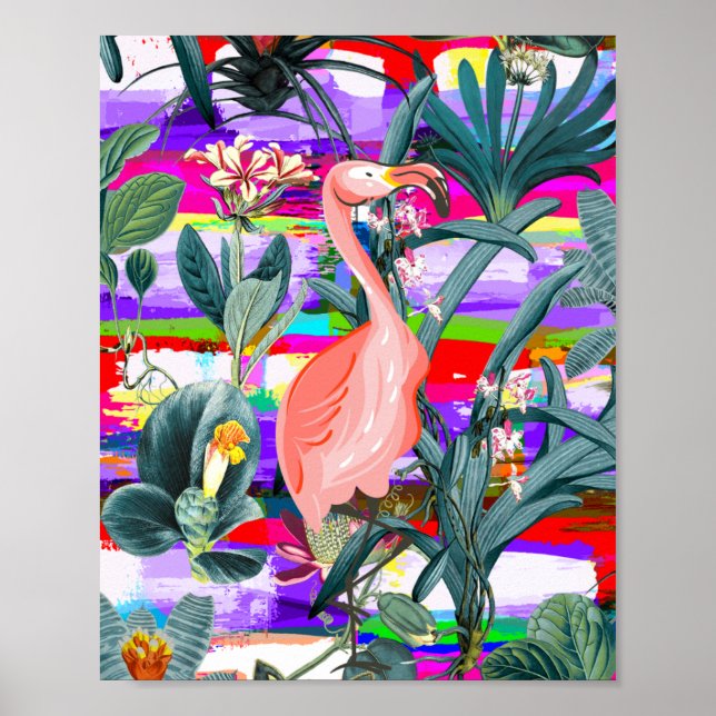 Affiche Flamant rose (Devant)