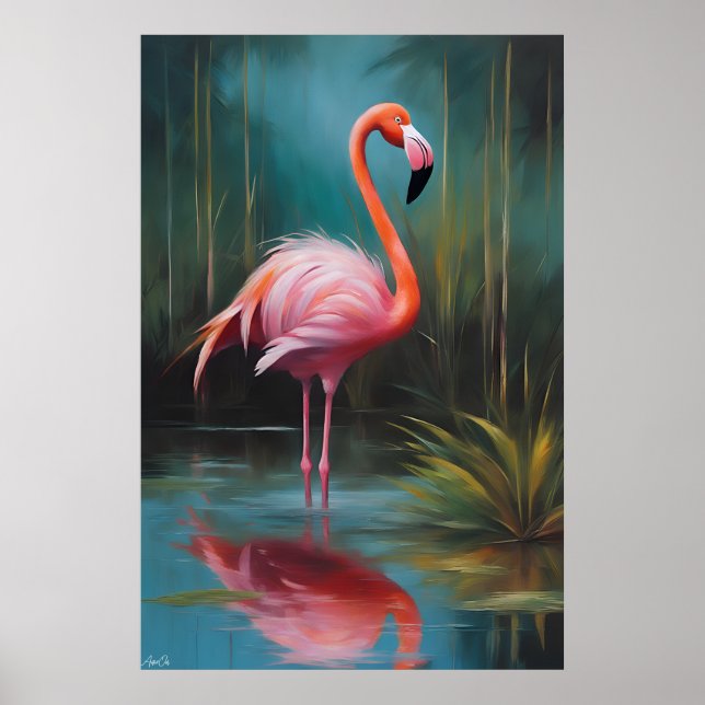 Affiche | FLAMANT ROSE | Art (Devant)