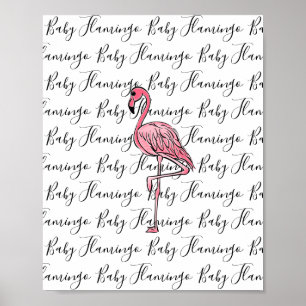 Affiche Flamant rose flamant rose, oiseau tropical rose