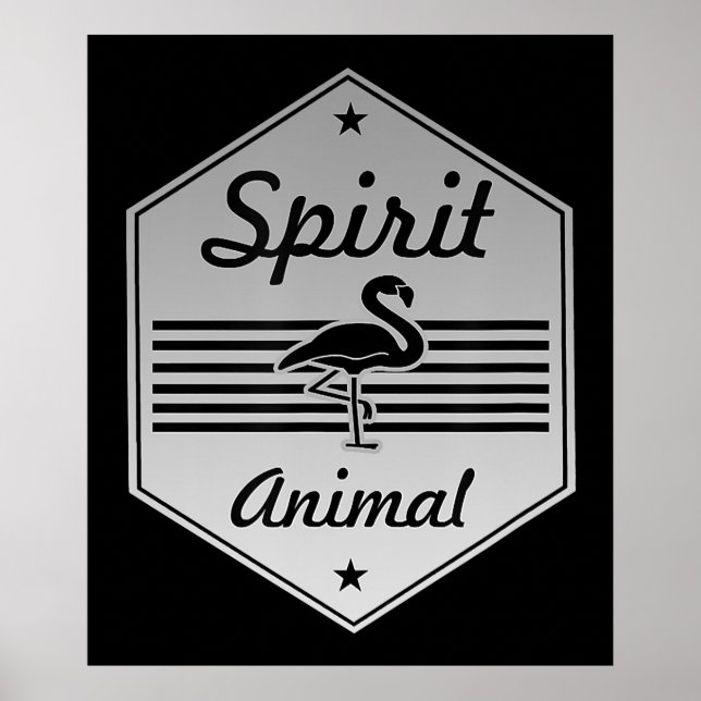 Affiche Flamant rose | Mon costume de Flamant rose animal  (Devant)