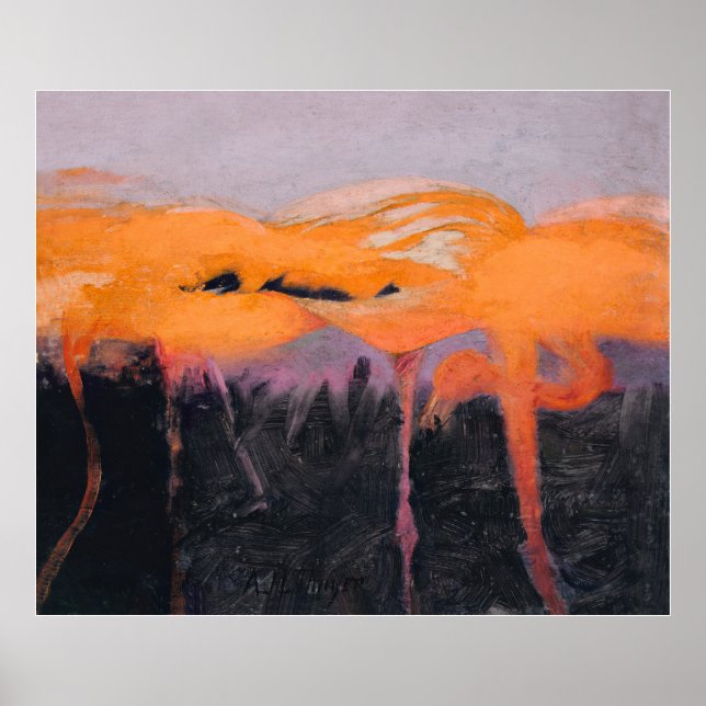 Affiche Flamants roses de Thayer (Devant)