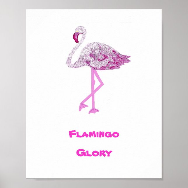 Affiche Flamants roses gloire (Devant)