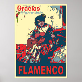 Affiche Flamenco, add edit text,