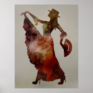 Affiche Flamenco Dancer