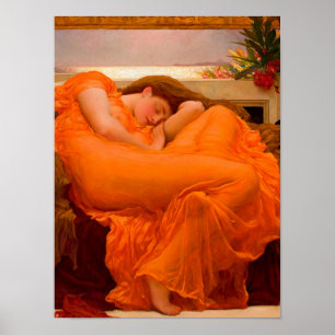 Affiche Flaming juin 1895 par Lord Frederic Leighton