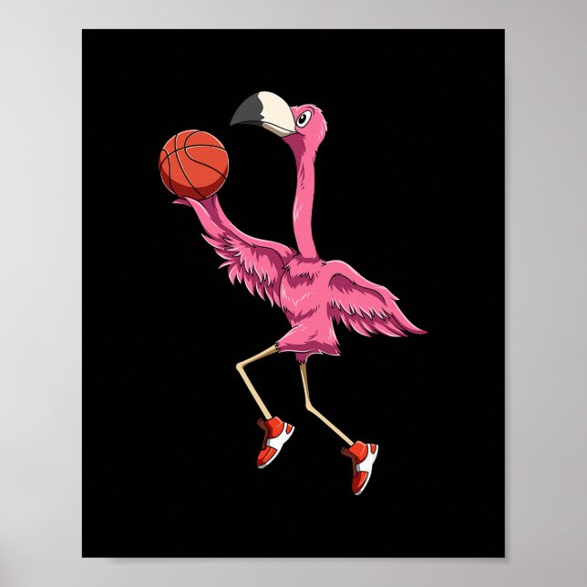 Affiche Flamingo Sketll Flamingo Playing Sketll Flamingo  (Devant)