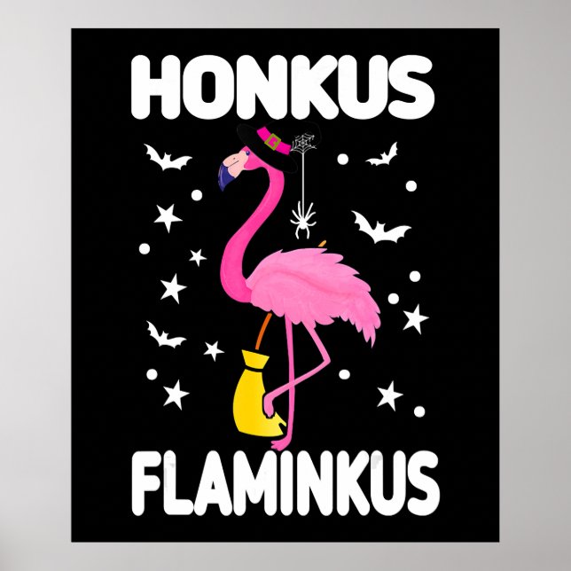 Affiche Flamingoo | Honkus Flaminkus Halloween Flamingoo (Devant)