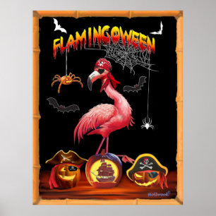AFFICHE FLAMINGOWEEN