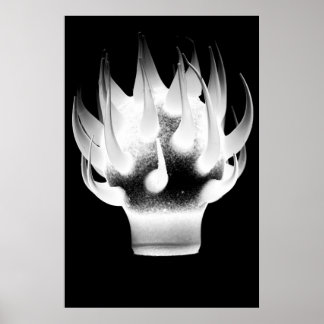 Affiche Flamme blanche