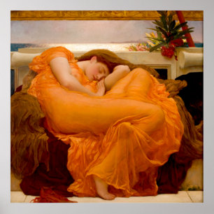 Affiche Flamme Juin par Sir Frederic Leighton