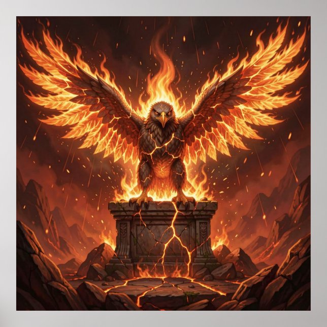 Affiche Flamme Souveraine : L'Aigle Esprit (Devant)