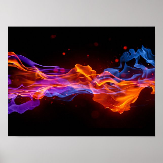 Affiche Flammes d'affiche (Devant)