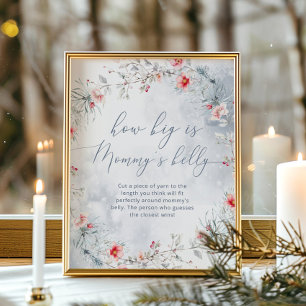 Affiche Flammes de neige hivernales quelle taille est le j