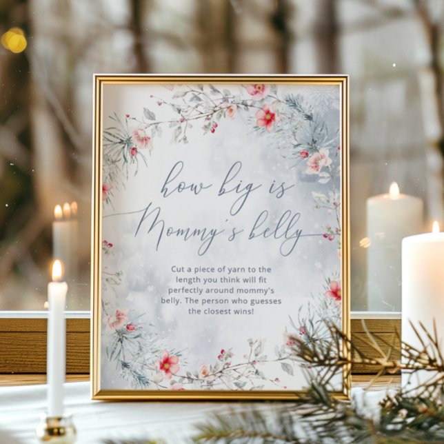 Affiche Flammes de neige hivernales quelle taille est le j (Créateur téléchargé)