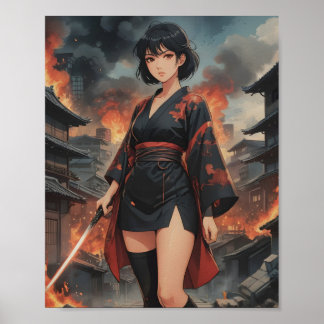 Affiche flammes de résolution 2