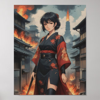 Affiche flammes de résolution 4