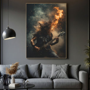 Affiche Flammes de Rockstar