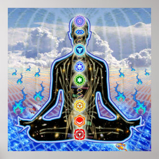 Affiche Flammes fractales Padma Sky