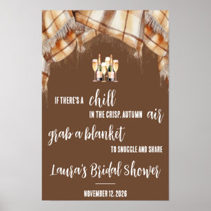 Affiche Flannel & Fizz, attraper un panneau de douche à co