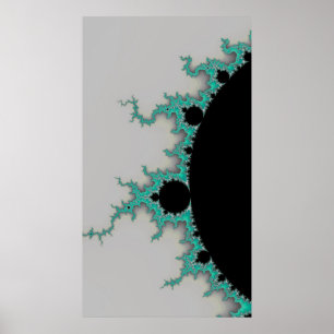 Affiche Flares de menthe sur une étoile lointaine Fractal