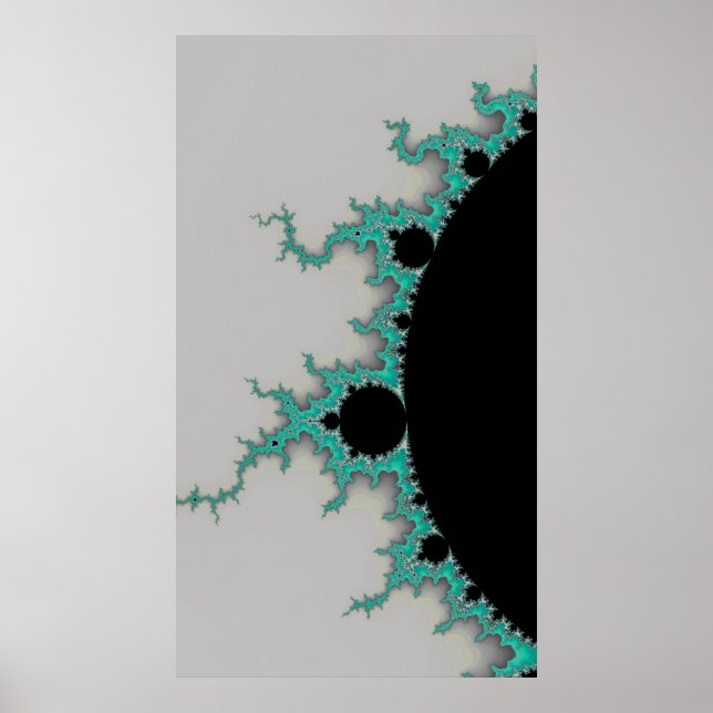 Affiche Flares de menthe sur une étoile lointaine Fractal  (Devant)