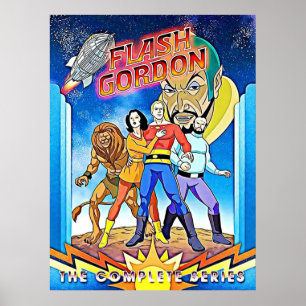 Affiche Flash Gordon Retro Fanart