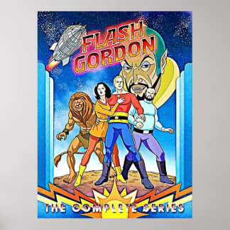 Affiche Flash Gordon Retro Fanart