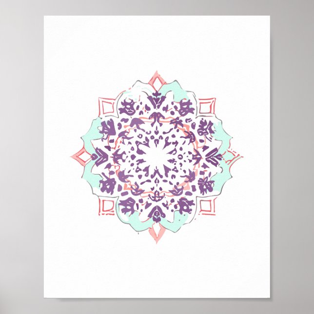 Affiche flash mandala (Devant)