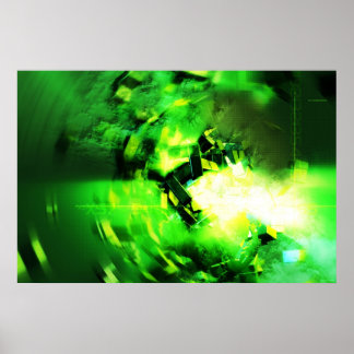 Affiche Flash vert