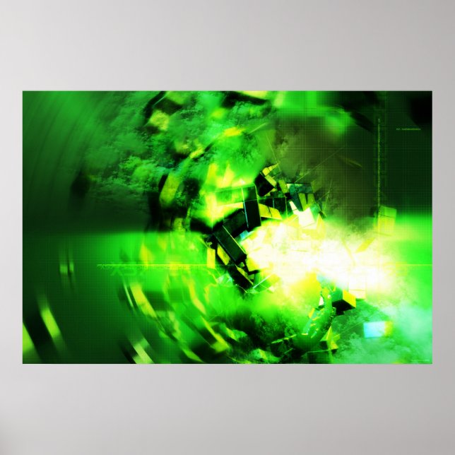 Affiche Flash vert (Devant)