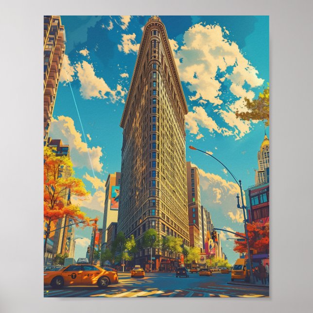 Affiche Flatiron Building New York City USA (Devant)