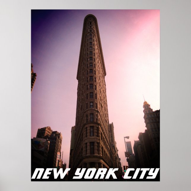 Affiche Flatiron New York, NY - Beaux-arts Manhattan (Devant)