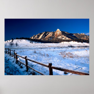Affiche Flatirons Boulder le Colorado