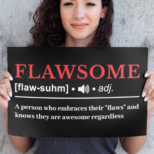 Affiche Flawsome - Définition personnalisable