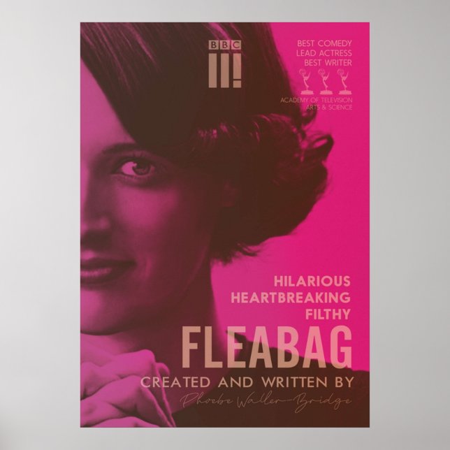 Affiche Fleabag Phoebe WallerBridge spectacle de comédie b (Devant)