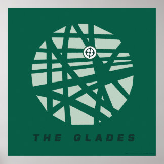 Affiche Flèche | Carte de la ville de Glades