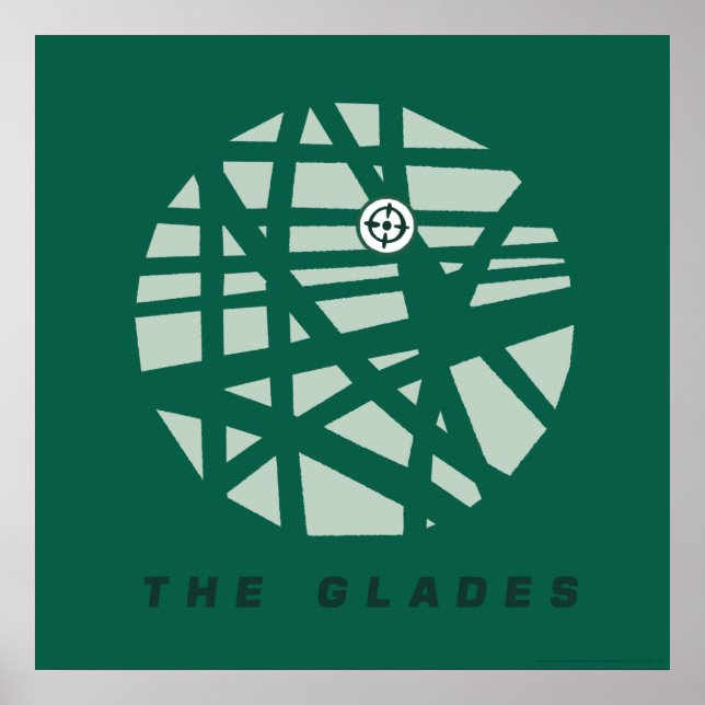 Affiche Flèche | Carte de la ville de Glades (Devant)