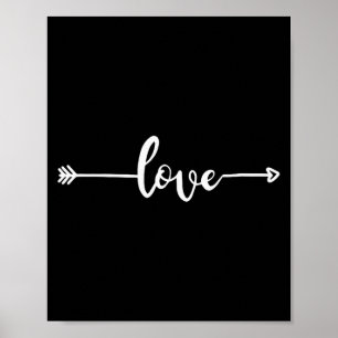 Affiche Flèche d'amour Amour Saint-Valentin Cœur Amour Cou