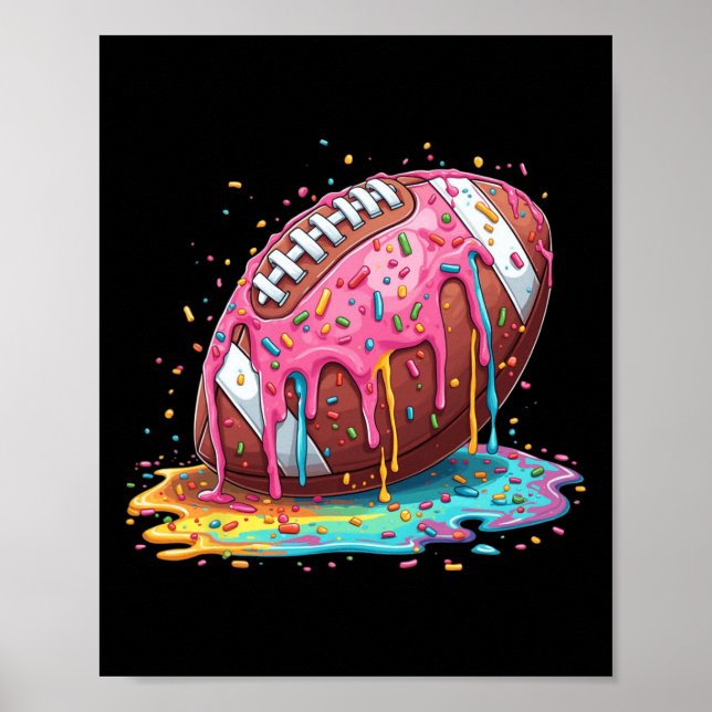 Affiche Flèche De Football Pour Lineman Wr Qb Rb Sprin De  (Devant)