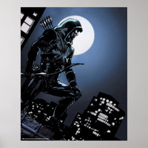 Affiche Flèche Flèche verte au clair de lune