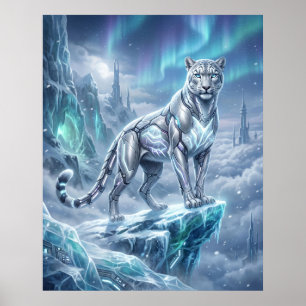 Affiche Flèche glaciaire du léopard des neiges néon