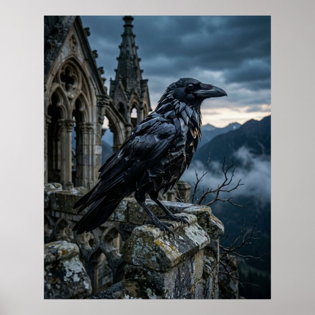 Affiche Flèche gothique du corbeau d'obsidienne (Devant)