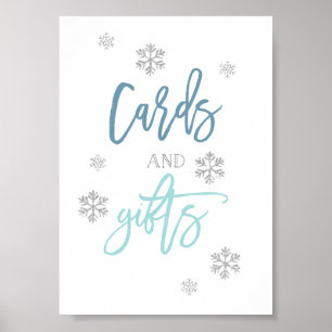 Affiche Flèche-neige en Parties scintillant d'argent   Car