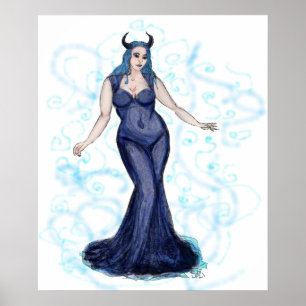 Affiche Flèches Ava Bleues