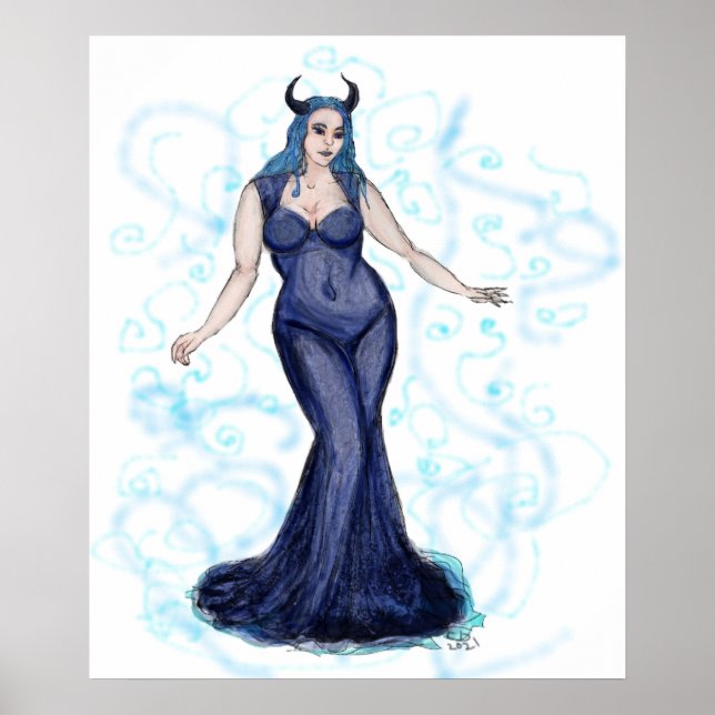 Affiche Flèches Ava Bleues (Devant)